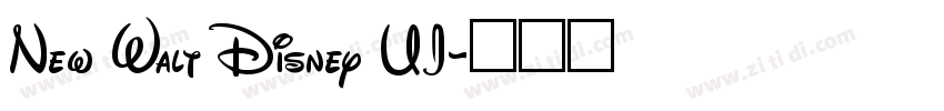 New Walt Disney UI字体转换